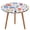 style-5, variant on Floral Colorful Flower Round Fitted Tablecloth with Flannel Backing Elastic Table Cloth Waterproof Oil-Proof Plastic Table Cover Table Up 40"-54" Diameter)