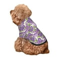 thumbnail image 5 of Haiem Violets Flowers for Winter Dog Hoodie Sweatshirts with Pockets Warm Dog Clothes for Small Dogs Chihuahua-Small, 5 of 7