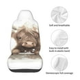 thumbnail image 4 of Lsque Cute Cow Bath Pattern Car Seat Covers for Front Seats , Waterproof Seat Covers for Cars, Sporty Front Seat Covers,Car Seat Cover Protector Front Seats, 4 of 5