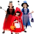 thumbnail image 2 of Disfraz de fantasía de Halloween para niñas, vestido de diablo de fantasía para bebés, bruja de vampiro, Caperucita Roja, Carnaval, 2 of 5