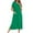 Green, variant on SCSAlgin Women Robes Zipper Front Short Sleeve Full Length Housecoat with Pockets Loungewear