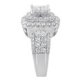 thumbnail image 5 of 14K White Gold 2 1/4ct TDW Round and Princess Diamond Ring (H-I, SI1-SI2), 5 of 8