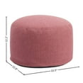 thumbnail image 4 of Red Outdoor Pouf Ottoman, Weather-Ready Patio Ottoman for Seating, 4 of 6