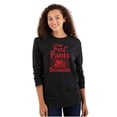 thumbnail image 3 of Fat Pants Season Thanksgiving Turkey Plus Size Long Sleeve Graphic Tee Shirt Brisco Brands 2X, 3 of 5