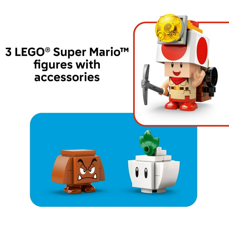 LEGO Super Mario Captain Toad's Camp Building Toy - Pretend Play
