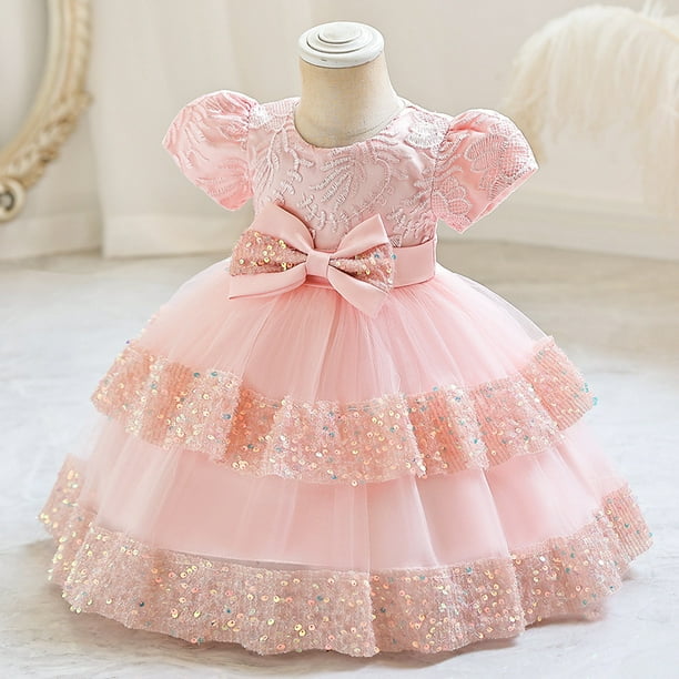 Vestido de princesa con falda corta para niña de las flores, vestido de falda para niña, ropa para niñas pequeñas y medianas, vestido de novia, vestido para niñas de 1 a 6 años