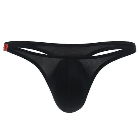 

Men Thong Sport Underwear Underwear Low Rise T-Back Micro Mesh Briefs Relax M Black