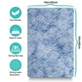 thumbnail image 5 of Pet Food Mat Absobing Durable Cat Food Mat Beautiful Blue White Leaf Cat Mat for Food Dog Water Bowl Mat for Messy Drinker, 5 of 7