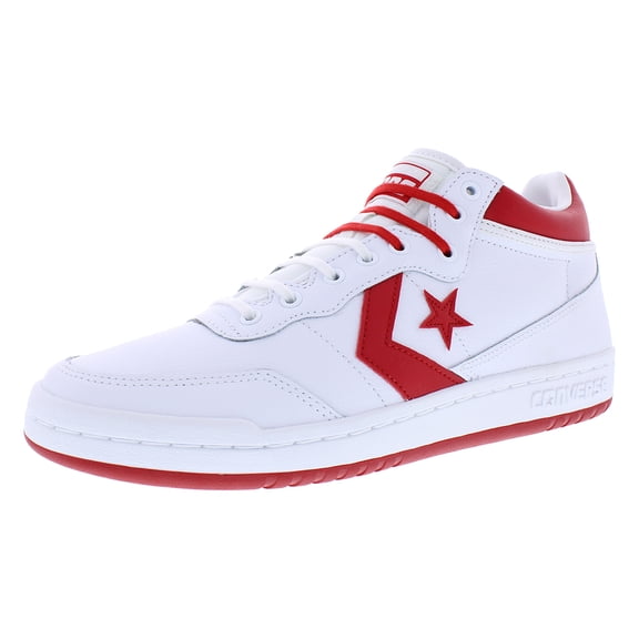 Converse Fastbreak Pro Mid Unisex Shoes Size 9.5, Color: White/Enamel Red