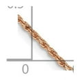 thumbnail image 2 of 14k Rose Gold Solid Lobster Claw Closure 1.5mm Sparkle Cut Rope Chain Necklace 18 Inch - Chain Necklace for Women and Me, 2 of 2