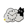 thumbnail image 2 of Lindo reloj de pared de gato, adorable reloj analógico, moderno, creativo, colgante decorativo para 30 cm, 2 of 7