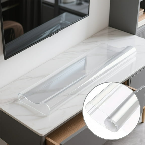 A Roll Of High-definition Transparent Adhesive Film for Kitchen Countertops, Cabinets And Walls, with Its Own Adhesive Backing for Easy Cutting And Pasting