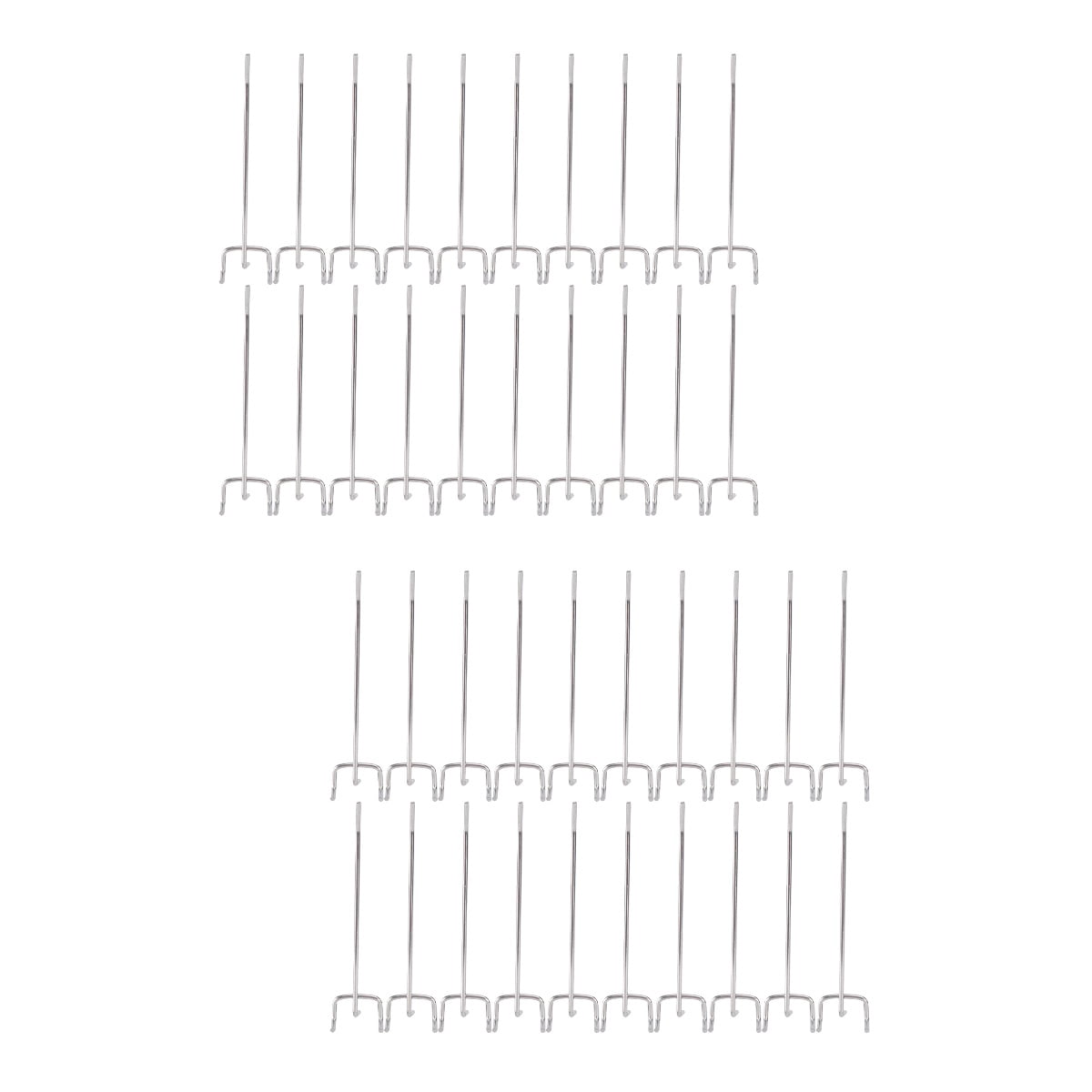 Hemoton 100 PCS Pegboard Hooks Set, 15cm Peg Board Attachments Heavy Duty Pegboard Accessories Metal Garage Utility Hooks ( 3.2cm width )