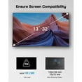 thumbnail image 3 of MountFTV Full Motion TV Wall Mount Brackets for 13-32 Inch TVs, 360° Rotation TV Mount  Great for RV's and Campers Max 100x100mm, Hold up to 33 LBS, 3 of 8