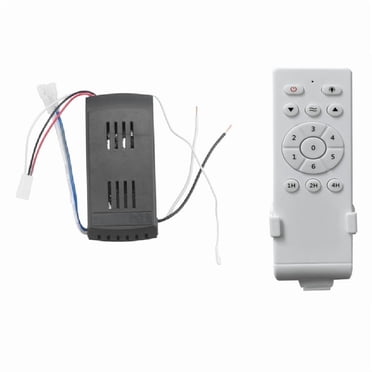 Universal Ceiling Fan Remote Control Kit Low Voltage 40w Dc Fan Light Driver Controller 6-Speed & Timing Remote