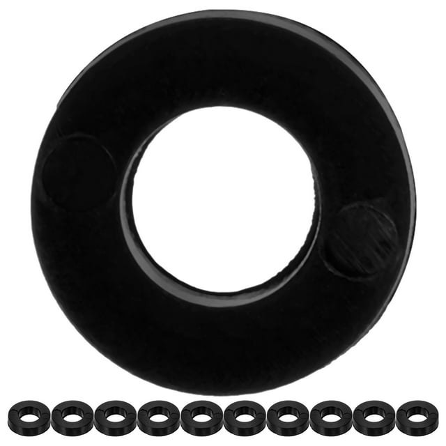 SHISUYAN 100 Pcs Rondelles de Tambour Coussinets d'Instruments de Percussion Ensemble de Rondelles en Plastique Pièces de Tambour