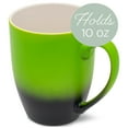 thumbnail image 3 of Elanze Designs 12 Ounce Two Toned Ombre Ceramic Tea Coffee Cup Mug Green Black Born To Dilly Dally Duck, 3 of 4