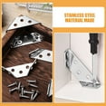 thumbnail image 4 of Greenadscape 10Ud Esquineras Metálicas Resistente Acero Inoxidable Para Muebles, 4 of 7