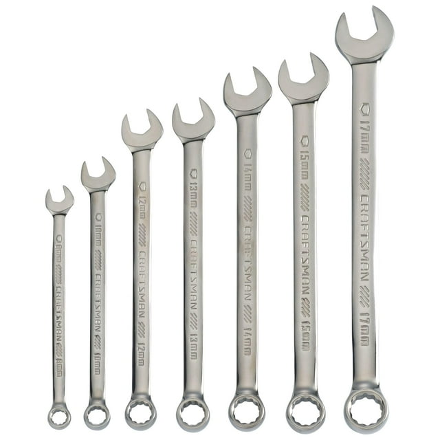 Juego de llaves Craftsman CMMT87011, panel largo métrico, 7 piezas