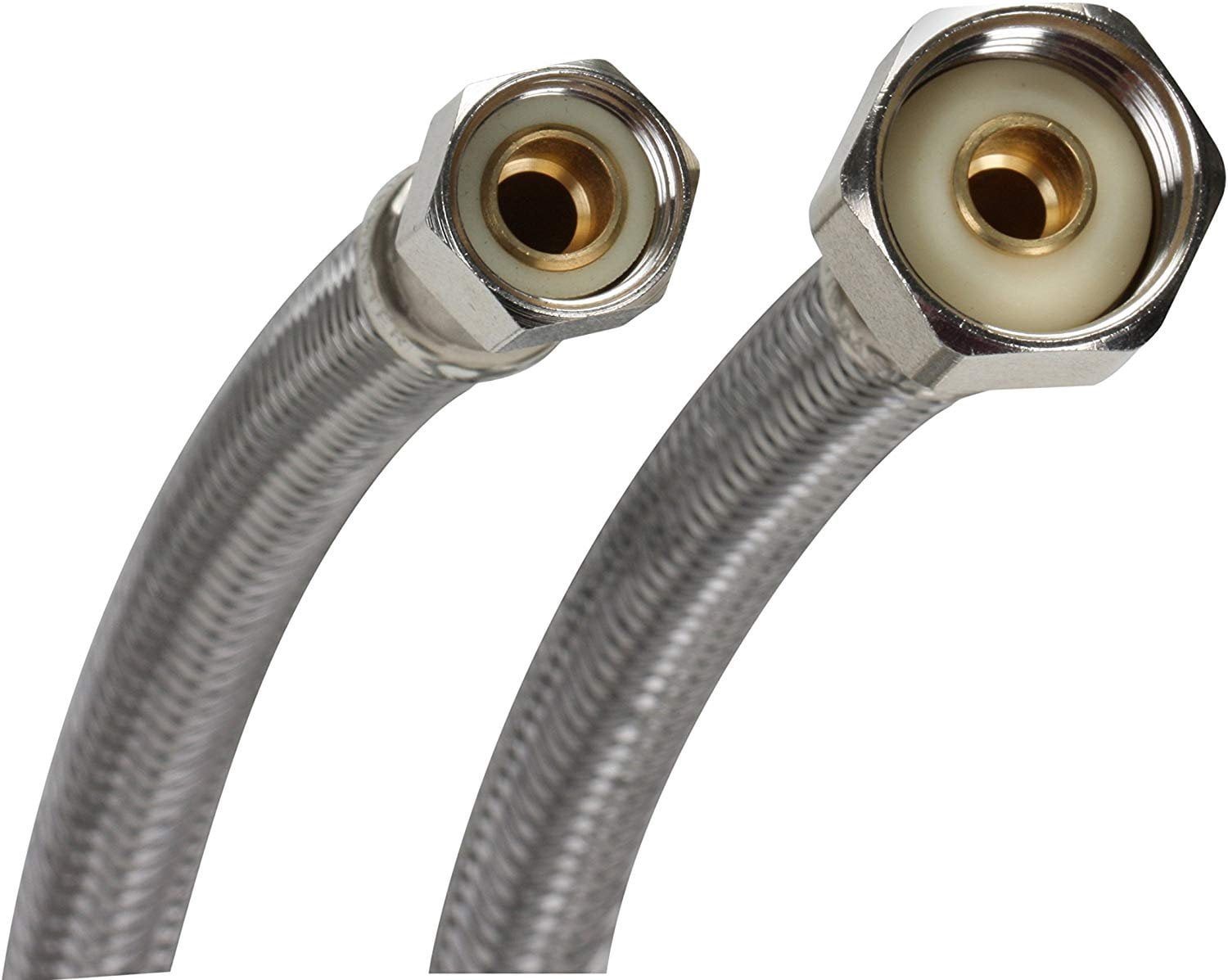 Fluidmaster B1F30 Faucet Connector, Braided Stainless Steel - 3/8