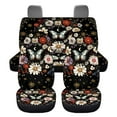 thumbnail image 7 of Pzuqiu Butterfly Flower Car Seat Covers Set Fashion Car Seat Covers Full Set Universal Non-Slip Vehicle Cushion Protectors Interior Accessories Universal Fit for Most Automotive Cars Trucks, 7 of 7