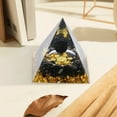 thumbnail image 1 of Torre de energía de cristal • Pirámide de piedra triturada de 5 cm • Adorno de resina para decoración y manualidades, 1 of 4