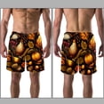 thumbnail image 3 of luoweisi Men's Beach Shorts Quick Dry Swim Trunks with Mesh Lining Acorns 2XL, 3 of 5