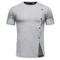 thumbnail image 2 of Dvkptbk Personnalité de la Mode Décontractée Slim Manches Courtes Imprimer T Manches Courtes Col Rabattu Chemisier et Chemise sur Dégagement, 2 of 4