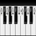thumbnail image 2 of Removable Piano Keyboard Note Silicone and No Need Stickers Learn Piano Guide Marker Accessories, 2 of 5