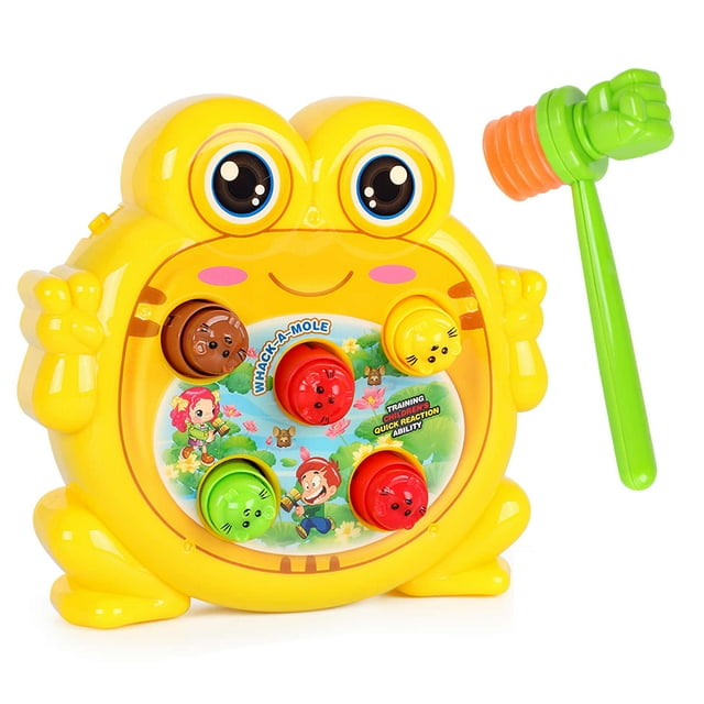 Whack-A-Mole Toy Cute Animal Shape Baby Eye-Hand Coordination Ability Training Toy Con Un Martillo De Plástico Juguete Educativo Para Niños Yuarrent FN003528-02