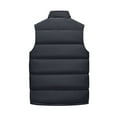 thumbnail image 4 of Hearthz Lightweight Puffer Vest Men Flannel Sleeveless Stand Collar Jackets Men Full Zipper Winter Warm Mens Vests with Pocket, 4 of 4