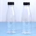 thumbnail image 6 of Tineasur Clear Pet Storage Bottles with Black Screw-on Lids for Juice 6 Pieces Leak- Containers, 6 of 6