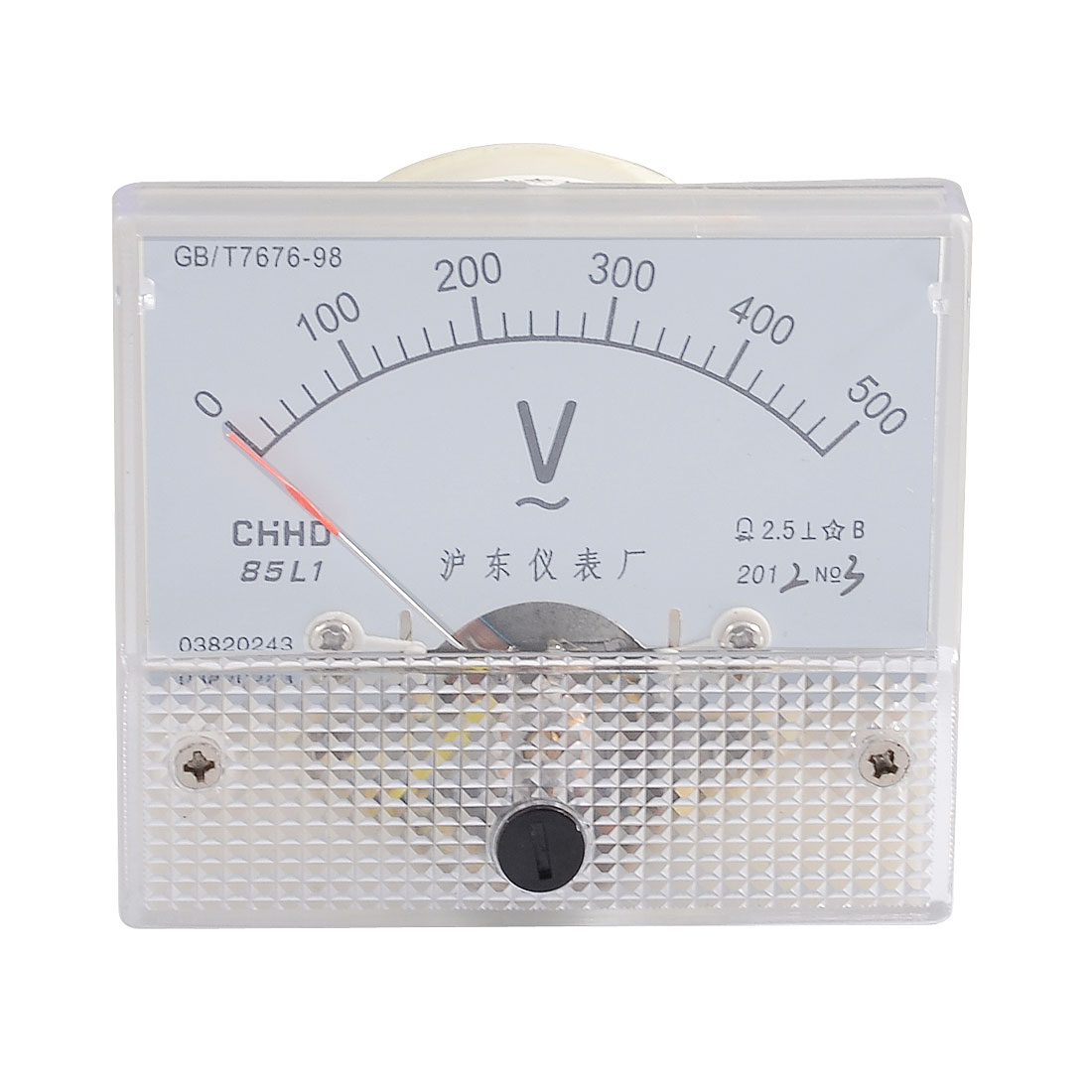 Unique Bargains 0500V Scale Range Voltage Measuring Needle Voltage Meter Gauge