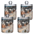 thumbnail image 3 of Ckdifva Town Fireworks Blooming Snow Storage Jar with Lid Acrylic Organization Storage Containers Set of 2, 3 of 7