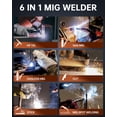 thumbnail image 2 of HITBOX 8-in-1 Multifunction Welder & 40A Plasma Cutter Combo, 200A 220V MIG/TIG/Stick/Spot Welding & Cutting Machine with Large Display, Synergic & Pulse Control, 2 of 16