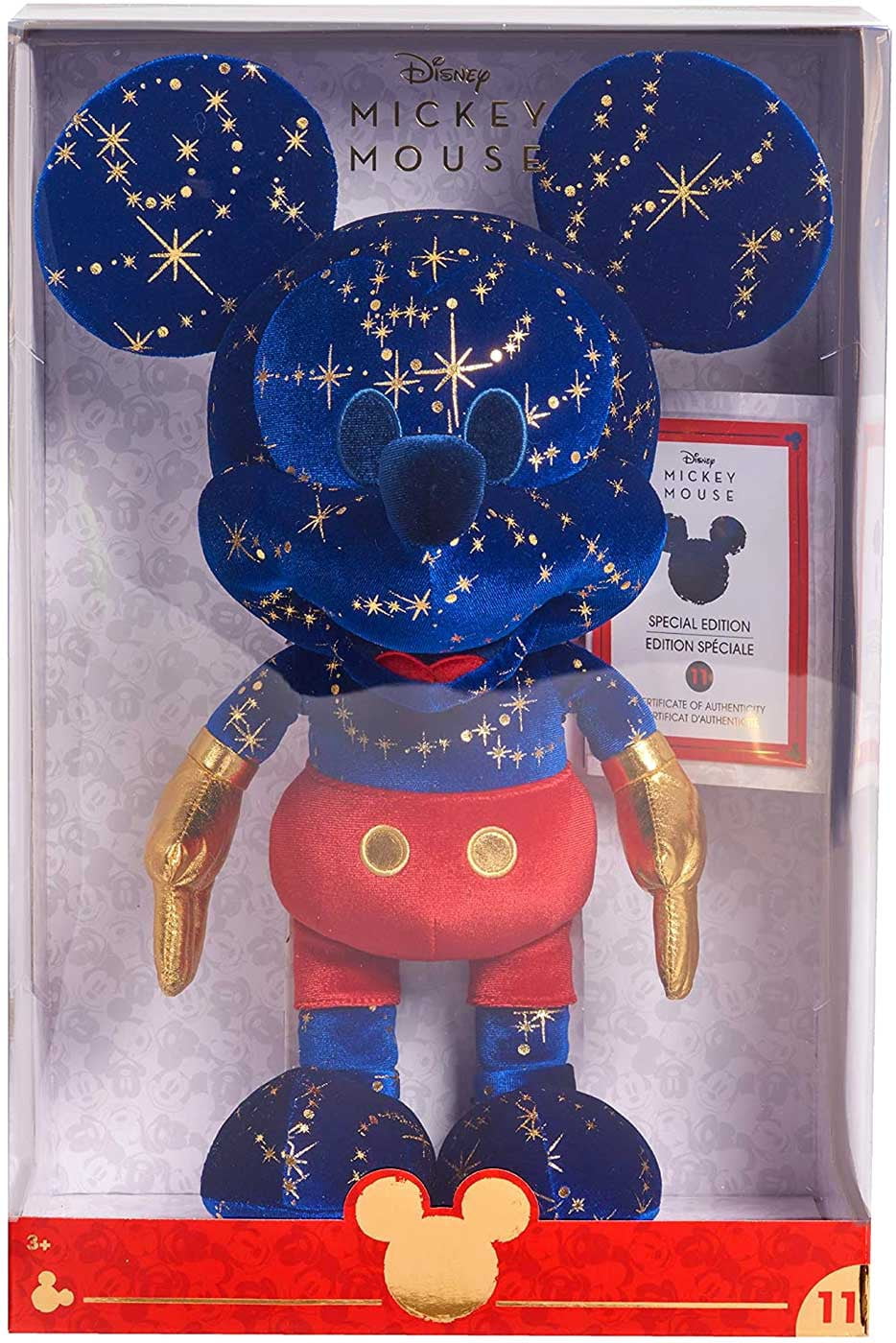 Disney World Parks Plush Mickey Mouse Sorcerer Doll 15in Velour Robe Hang Tag for sale online 