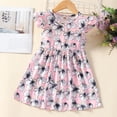 thumbnail image 4 of Esaierr Kids Toddler Baby Girls Dresses 18M-6Y Newborn Print Princess Dress Baby Summer Dress Ruffle Sleeve Dress Comfortable Cute Casual A-line Dress, 4 of 8