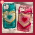 thumbnail image 2 of Para Samsung A34 A54 A23 A12 A52 A04s A32 A04 A53 A22 A71 A10S A50 A02s A30s A13 A04E A50s A52s A11 A03 A03s A20 A30 Airbag Suave INS Gradient Sweet Love Heart Funda De Cojín De Aire, 2 of 3