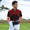 thumbnail image 4 of Lsque Geometry Dash Pattern Golf Shirts for Men Dry Fit Print Moisture Wicking Performance Short Sleeve Polo Shirt-X-Large, 4 of 7