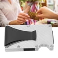 thumbnail image 4 of Business Card Case, Business Card Holder Functional Aluminium Alloy with Large Capacity for Retail Silver,Red,Blue,Gold,Gray, 4 of 7