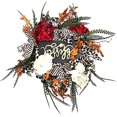 thumbnail image 1 of Récolte de Citrouille de Porte d'Automne pour Halloween L'action de Grâce Décor Extérieur Intérieur (Vert, 50cm), 1 of 7
