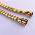 thumbnail image 3 of Gold Bright 1.5M Extra Long Shower Hose for Handheld Shower Head Stainless Steel Pipe Brass, 3 of 5