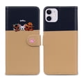 thumbnail image 6 of Allytech Wallet Case for iPhone 11 with Cute Cartoon Pattern, 3 Card Slots + 1 Cash Slot + Wrist Strap, Premium PU Leather Stand Magnetic Clasp Shockproof Protective Case, Khaki, 6 of 8