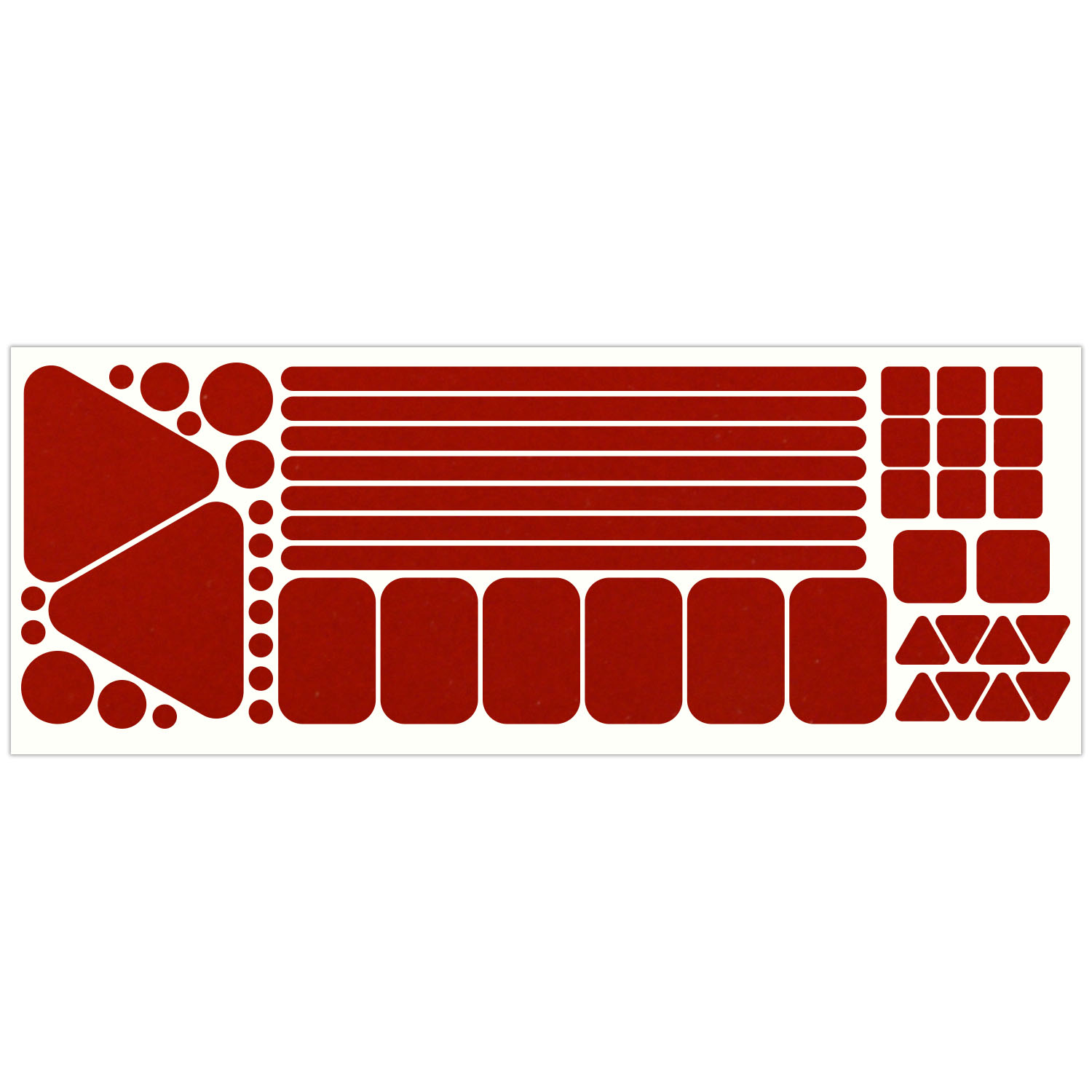 LiteMark Reflective Stickers Decals for Helmets, Bicycles, Strollers