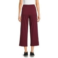 thumbnail image 3 of Athletic Works Women's Wide Leg Cropped Pants, Sizes XS-XXXL, 3 of 5