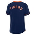 thumbnail image 3 of Women's Fanatics  Navy Detroit Tigers Cooperstown Collection League Diva V-Neck T-Shirt, 3 of 5