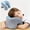 Blue, variant on U-Shaped Desk Nap Pillow Memory Foam Office Sleep Cushion, Ergonomic Student Classroom Table Rest Pillow Multi Color Travel Sleeping Support