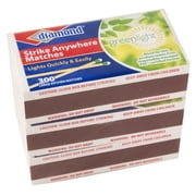 Diamond Green Light Strike Anywhere 300ct Matches 3 Pcks
