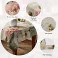thumbnail image 5 of Farmhouse Pink Floral Table Cloth Waterproof Tablecloths, Spring Vintage Botanical Flowers Tablecloth Dining Table Cover for Kitchen Party Tabletop Outdoor, Rectangle Tablecloth 60x120 Inch, 5 of 9