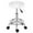 White, variant on Round Rolling Stools, PU Leather Seat, Height Adjustable Swivel Stool with Wheels,White